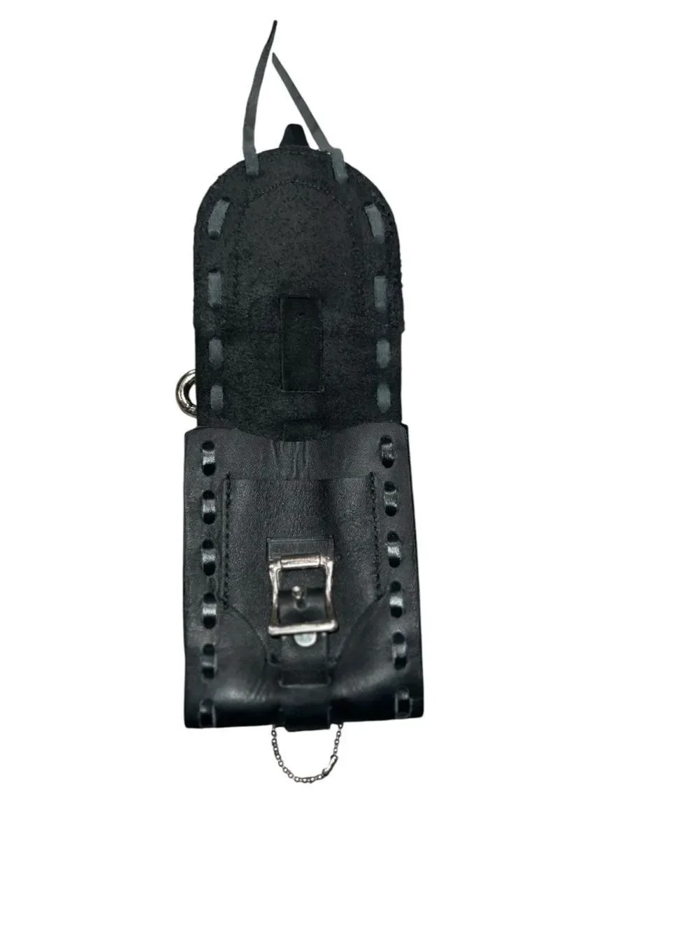 Harley-Davidson Black Leather Belt Clip Pouch Key Holder Biker Accessory